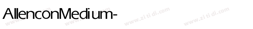 Allencon Medium字体转换 Allencon Medium字体转换